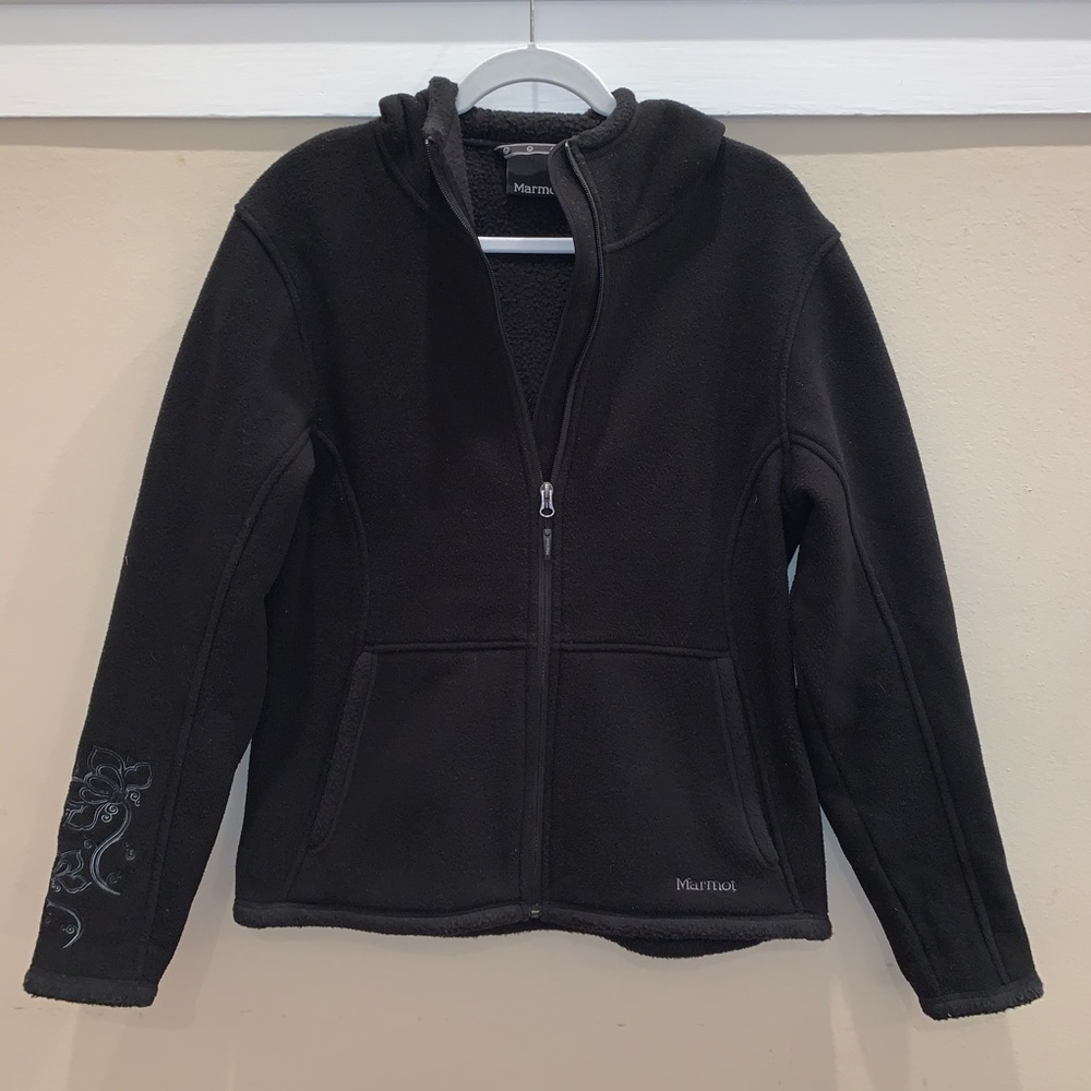 Marmot fleece hoodie, women’s large